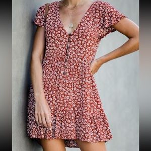 NWOT VICI Avril Button Down Babydoll Dress